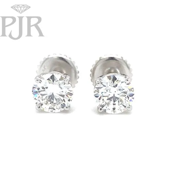 Lab Grown Diamond Stud Earrings Image 2 P.J. Rossi Jewelers Lauderdale-By-The-Sea, FL