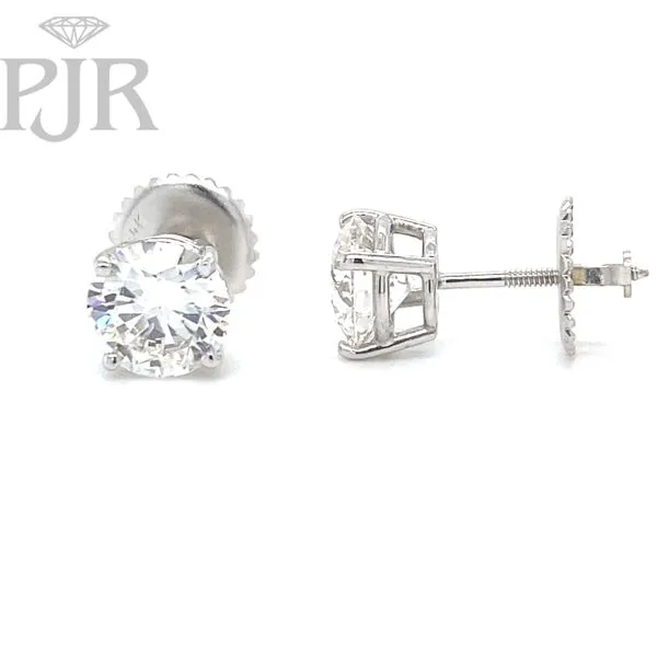 Lab Grown Diamond Stud Earrings Image 3 P.J. Rossi Jewelers Lauderdale-By-The-Sea, FL