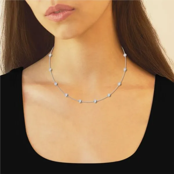 Lab Grown Diamond Necklace Image 3 P.J. Rossi Jewelers Lauderdale-By-The-Sea, FL