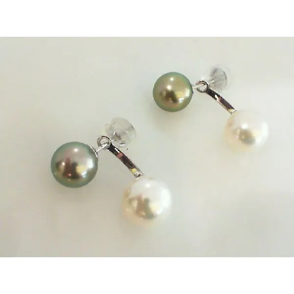 18K White Gold Pearl Earrings P.J. Rossi Jewelers Lauderdale-By-The-Sea, FL