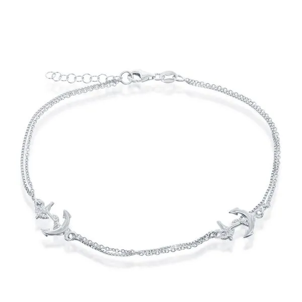 Silver Anklet P.J. Rossi Jewelers Lauderdale-By-The-Sea, FL
