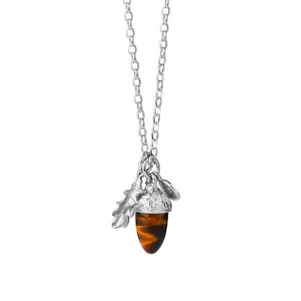 Eye Acorn \u0026 Leaf Pendant 001-022-04577 