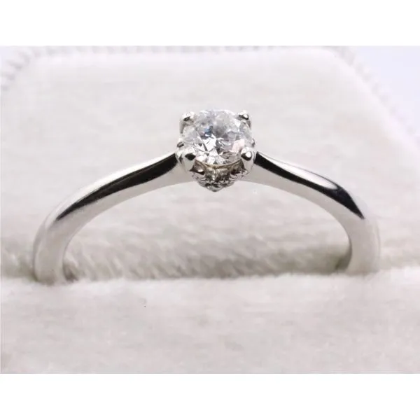 14K White Gold Diamond Engagement Ring Image 3 Puckett's Fine Jewelry Benton, KY