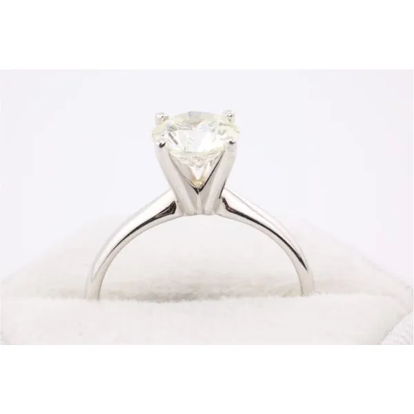 14K White Gold Round Brilliant Lab Grown Solitaire Engagement Ring Image 3 Puckett's Fine Jewelry Benton, KY