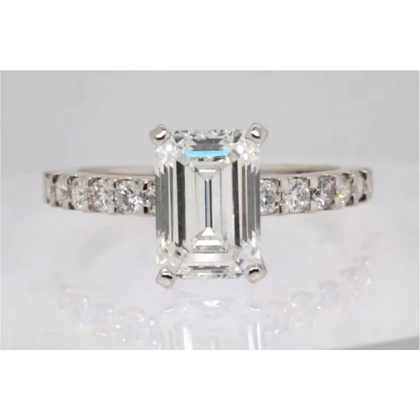 14K White Gold Lab-Grown Diamond Engagement Ring Puckett's Fine Jewelry Benton, KY
