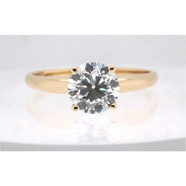 14K Yellow Gold Lab-Grown Diamond Solitaire Engagement Ring Puckett's Fine Jewelry Benton, KY