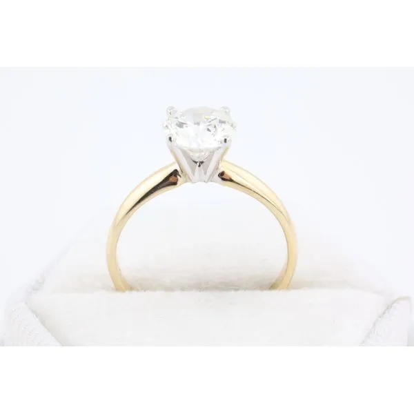 14K Yellow Gold Solitaire Engagement Ring with 1.50ct Lab Grown Diamond Image 3 Puckett's Fine Jewelry Benton, KY