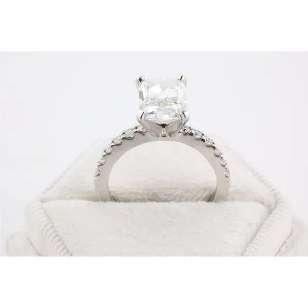 14K White Gold Engagement Ring - 3.01ct Radiant-Cut Lab-Grown Diamond Image 3 Puckett's Fine Jewelry Benton, KY