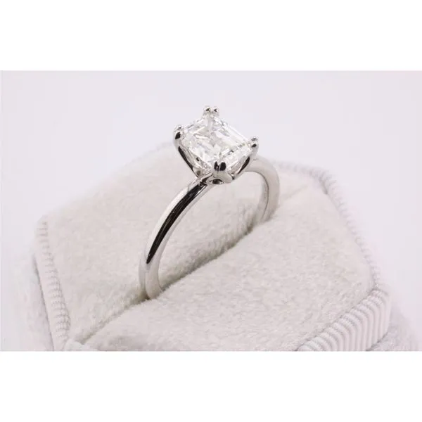 14K White Gold Lab-Grown Diamond Solitaire Engagement Ring Image 2 Puckett's Fine Jewelry Benton, KY