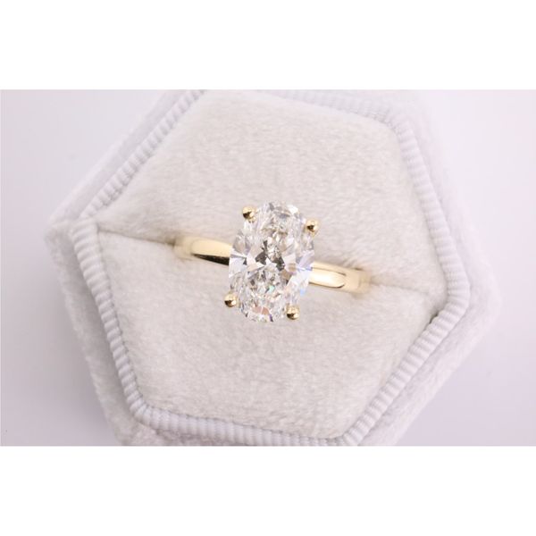 14K Yellow Gold Lab-Grown Diamond Engagement Ring Puckett's Fine Jewelry Benton, KY
