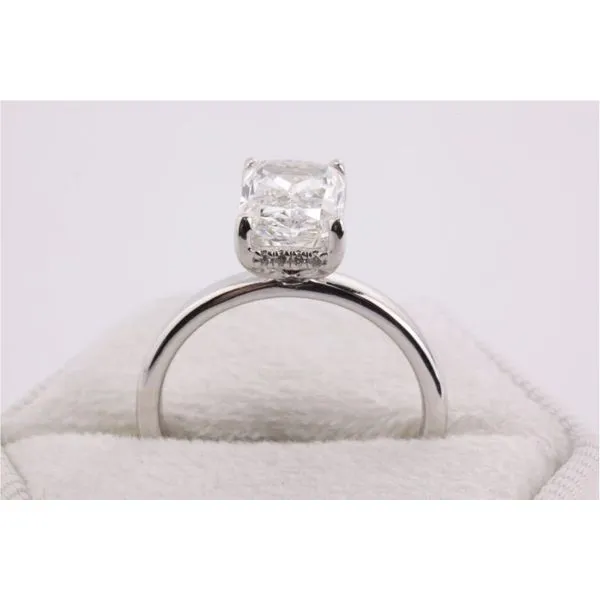 14K White Gold Lab-Grown Diamond Engagement Ring Image 3 Puckett's Fine Jewelry Benton, KY