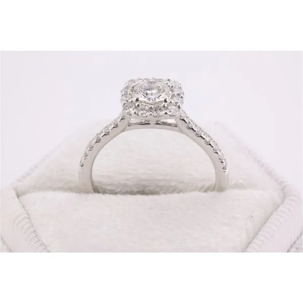 14K White Gold Lab-Grown Diamond Engagement Ring Image 3 Puckett's Fine Jewelry Benton, KY