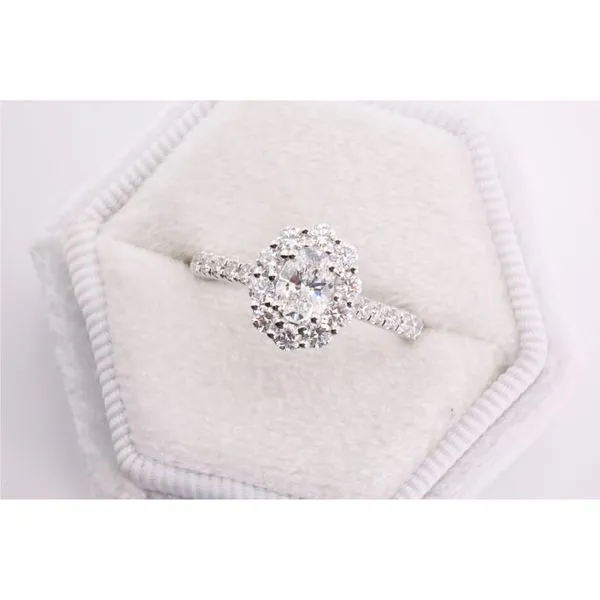 14K White Gold Lab-Grown Diamond Engagement Ring Puckett's Fine Jewelry Benton, KY