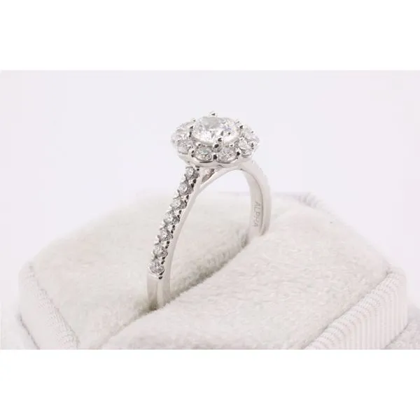 14K White Gold Lab-Grown Diamond Engagement Ring Image 2 Puckett's Fine Jewelry Benton, KY