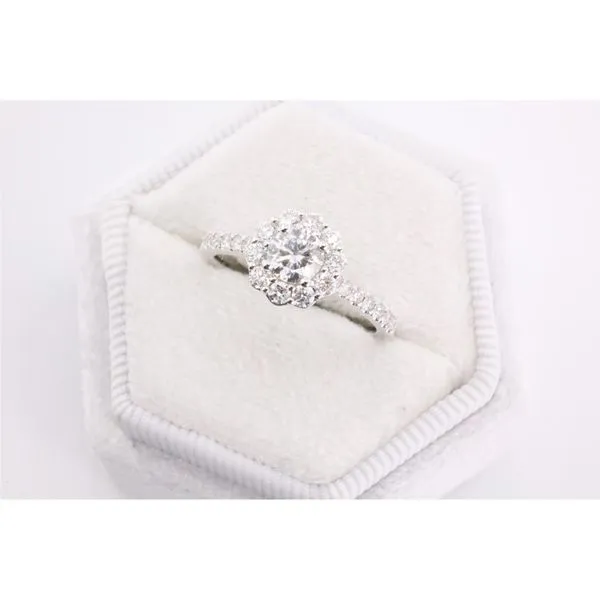 14K White Gold Lab-Grown Diamond Engagement Ring Puckett's Fine Jewelry Benton, KY