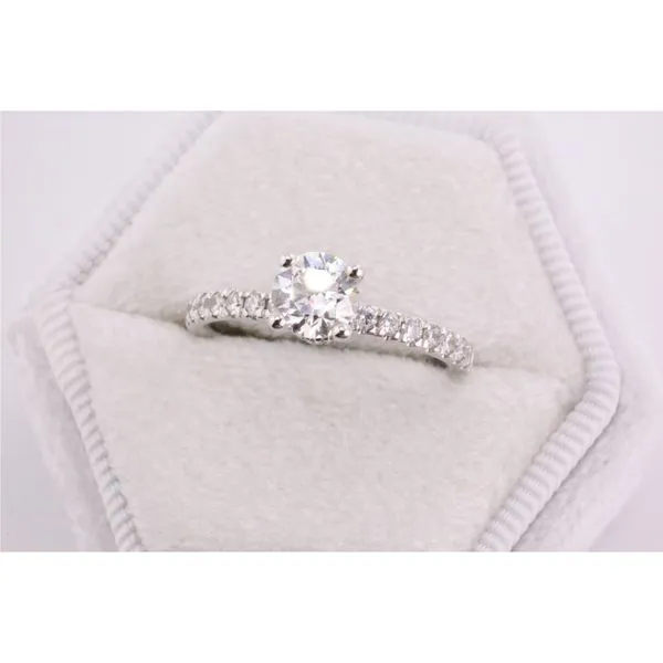 14K White Gold Lab-Grown Diamond Engagement Ring Puckett's Fine Jewelry Benton, KY