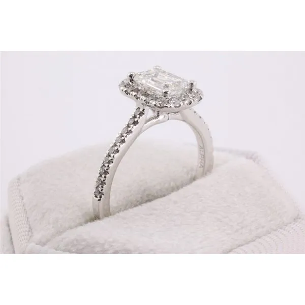 14K White Gold Lab-Grown Diamond Engagement Ring Image 2 Puckett's Fine Jewelry Benton, KY