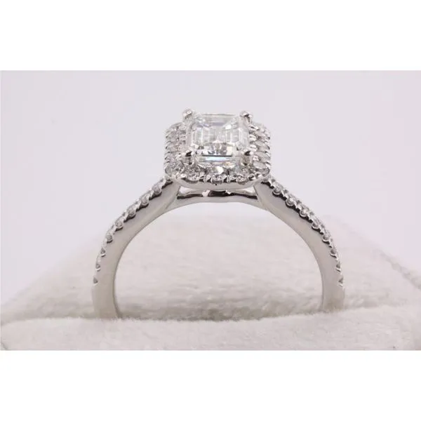 14K White Gold Lab-Grown Diamond Engagement Ring Image 3 Puckett's Fine Jewelry Benton, KY