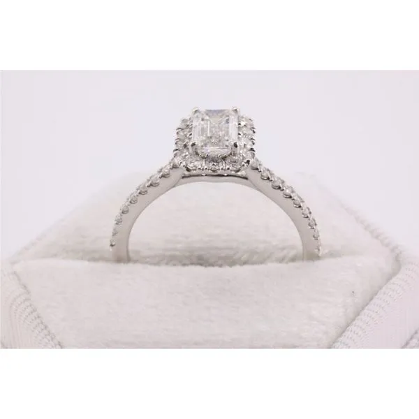 14K White Gold Lab-Grown Diamond Engagement Ring Image 3 Puckett's Fine Jewelry Benton, KY