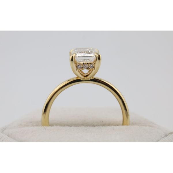 14K Yellow Gold Lab-Grown Emerald Cut Diamond Solitaire Engagement Ring – 2.13ctw Hidden Halo Image 2 Puckett's Fine Jewelry Benton, KY
