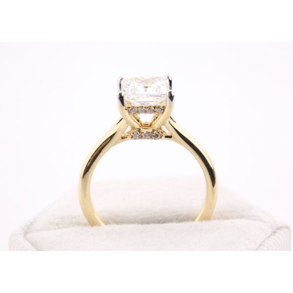 14K Yellow Gold Princess Cut Lab-Grown Diamond Engagement Ring Image 3 Puckett's Fine Jewelry Benton, KY