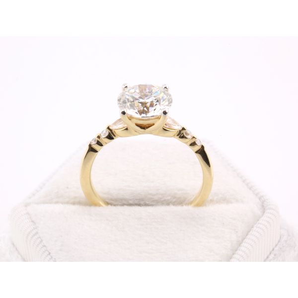 14K Yellow Gold Lab-Grown Diamond Engagement Ring Image 3 Puckett's Fine Jewelry Benton, KY