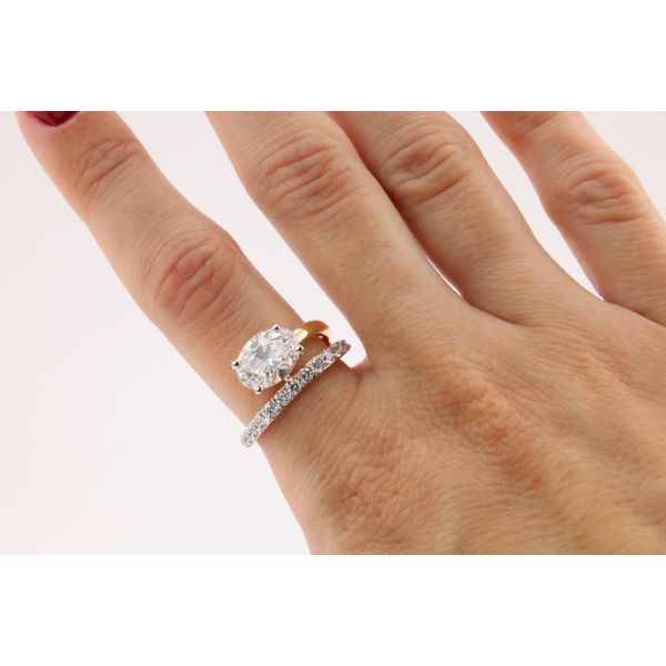 14K Yellow Gold Lab-Grown Diamond East-West Oval Engagement Ring – 2.54ctw Image 3 Puckett's Fine Jewelry Benton, KY