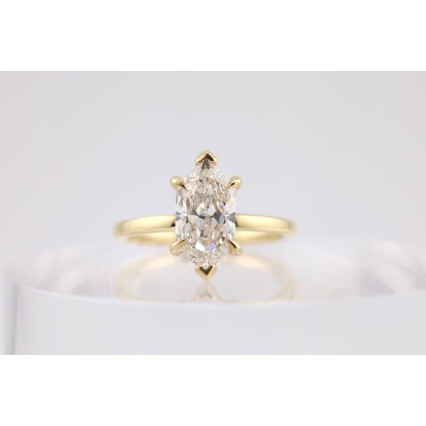 14K Yellow Gold Lab-Grown Dutch Marquise Diamond Solitaire Ring – 2.01ct Puckett's Fine Jewelry Benton, KY