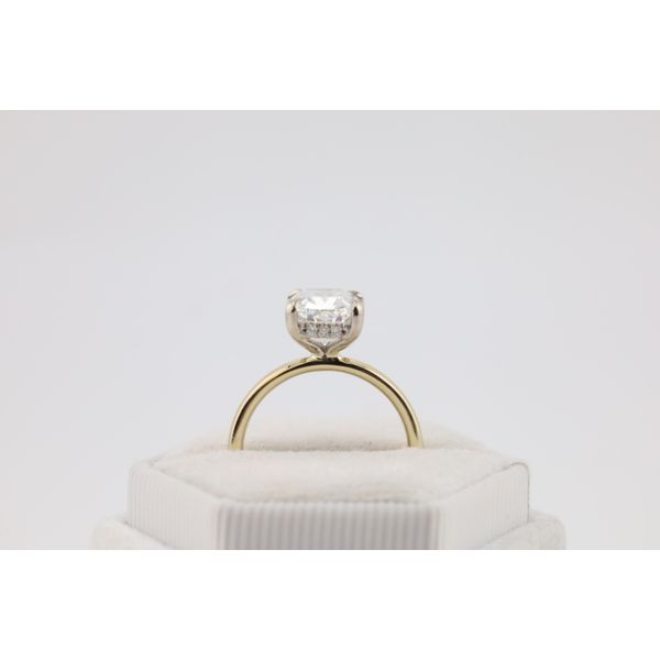 14K Yellow Gold Lab-Grown Elongated Cushion Diamond Engagement Ring – 3.61ctw Image 2 Puckett's Fine Jewelry Benton, KY