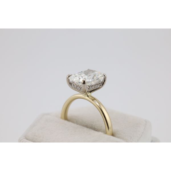 14K Yellow Gold Lab-Grown Elongated Cushion Diamond Engagement Ring – 3.61ctw Image 3 Puckett's Fine Jewelry Benton, KY