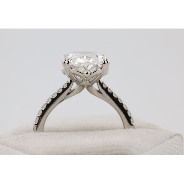 14K White Gold Lab-Grown Oval Diamond Engagement Ring – 5.53ctw Image 2 Puckett's Fine Jewelry Benton, KY
