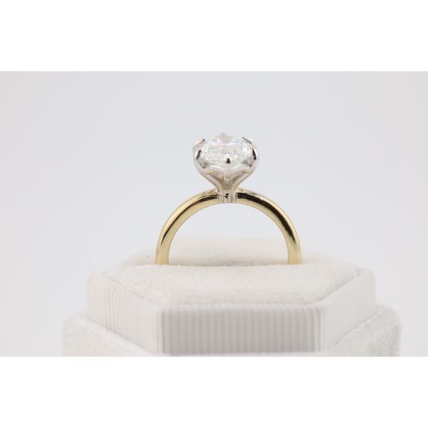 14K Yellow Gold Marquise Lab-Grown Diamond Engagement Ring Image 3 Puckett's Fine Jewelry Benton, KY