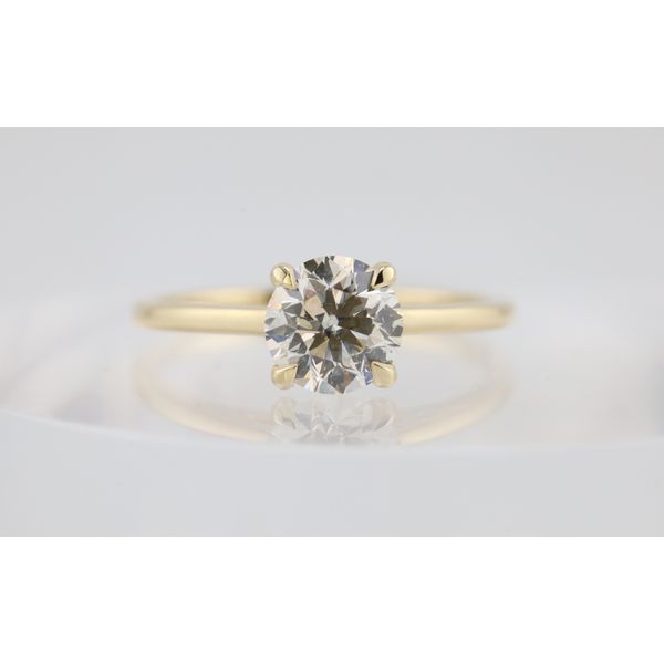 14K Yellow Gold 1.20 CT Natural Diamond Solitaire Engagement Ring Puckett's Fine Jewelry Benton, KY