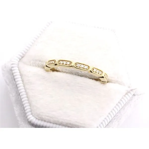 14K Yellow Gold Segmented Diamond Stackable Ring Puckett's Fine Jewelry Benton, KY