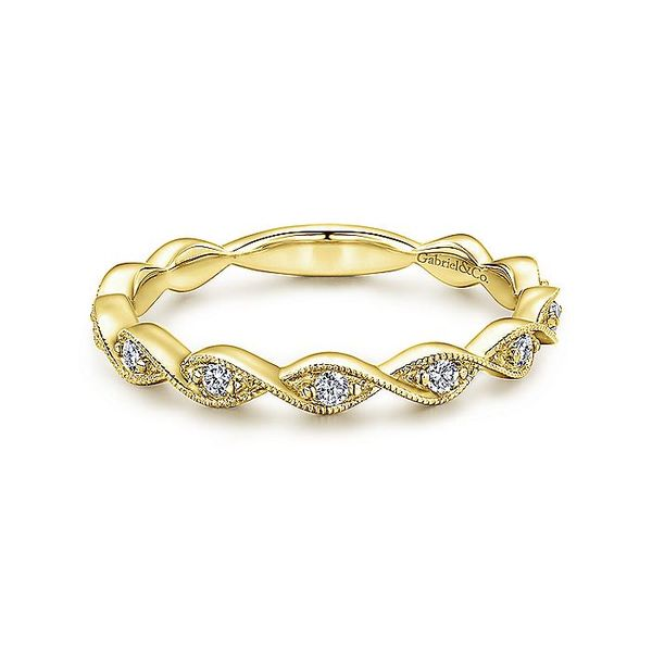 14K Yellow Gold Ladies Diamond Band Image 2 Puckett's Fine Jewelry Benton, KY