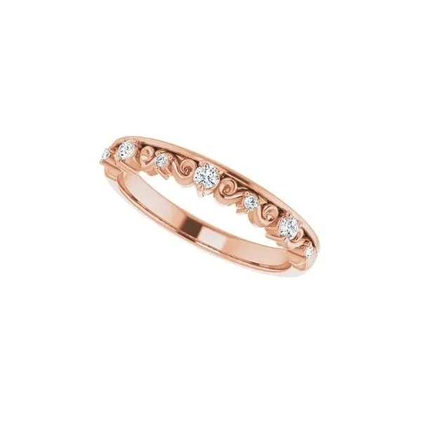 14K Rose Gold Ladies Diamond Band Puckett's Fine Jewelry Benton, KY