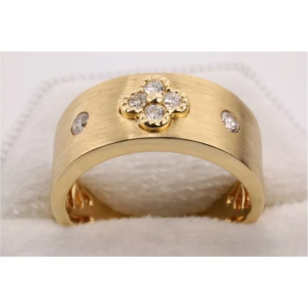 14K Yellow Gold Ladies Diamond Band Image 3 Puckett's Fine Jewelry Benton, KY