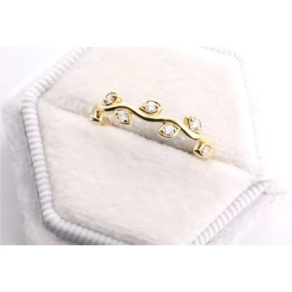 14K Yellow Diamond Band, Vine/Floral Style Puckett's Fine Jewelry Benton, KY
