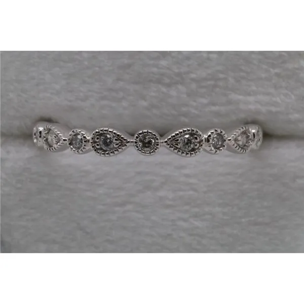 10K White Gold Ladies Diamond Stackable Band Puckett's Fine Jewelry Benton, KY