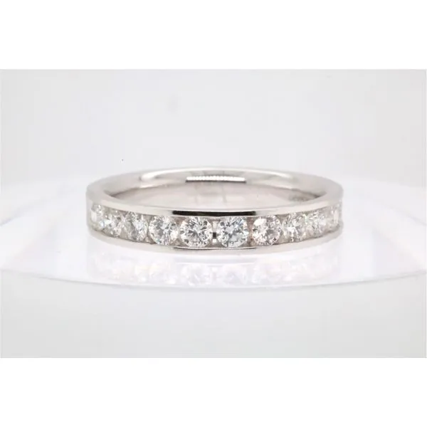 14K White Gold Diamond Channel Set Wedding Band Puckett's Fine Jewelry Benton, KY