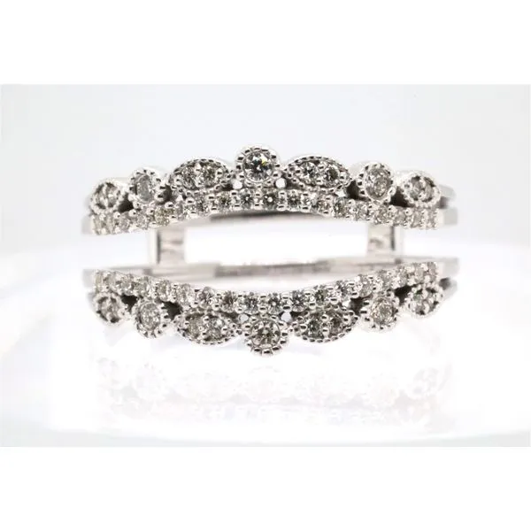 14K White Gold Diamond Ring Guard Puckett's Fine Jewelry Benton, KY