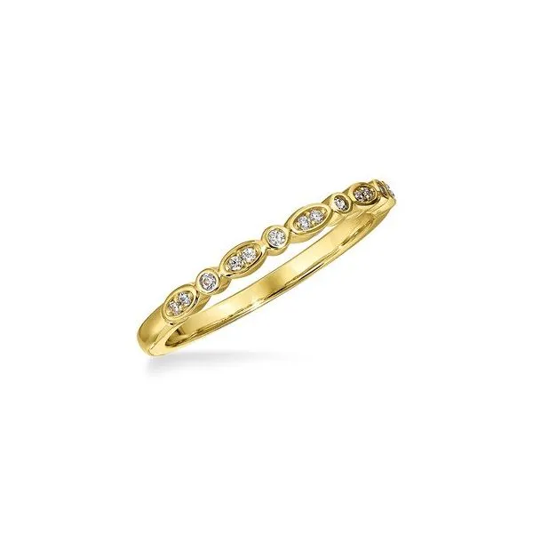 14KY Scalloped Diamond Stackable Band, .08TWT Puckett's Fine Jewelry Benton, KY