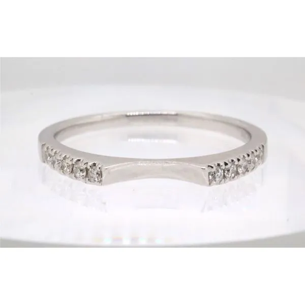 14K White Gold Notched Cathedral Band Puckett's Fine Jewelry Benton, KY