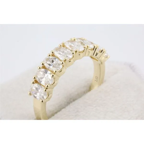 14K Yellow Gold Lab Grown Oval Diamond Anniversary Band – 1.50ctw Image 2 Puckett's Fine Jewelry Benton, KY