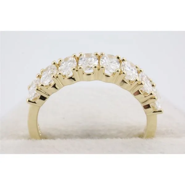 14K Yellow Gold Lab Grown Oval Diamond Anniversary Band – 1.50ctw Image 3 Puckett's Fine Jewelry Benton, KY