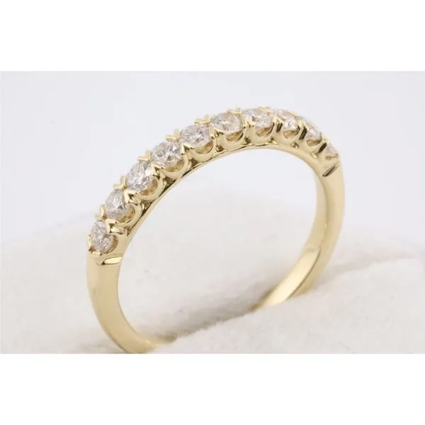 14K Yellow Gold Diamond Accent Band Image 2 Puckett's Fine Jewelry Benton, KY