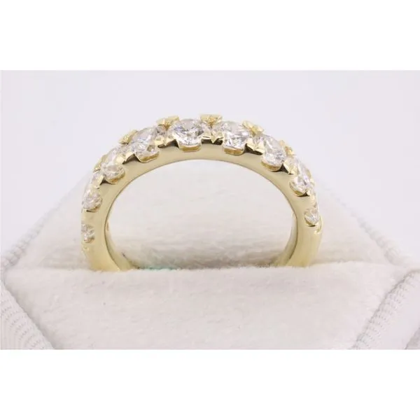 14K Yellow Gold Lab-Grown Diamond Band – 2.00ctw Prong Set Image 3 Puckett's Fine Jewelry Benton, KY