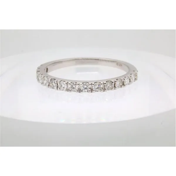 14K White Gold Prong-Set Diamond Wedding Band Puckett's Fine Jewelry Benton, KY