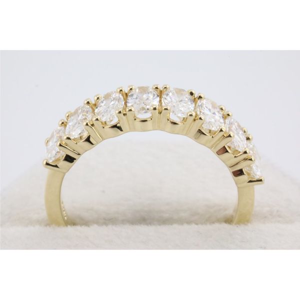 14K Yellow Gold Lab Grown Oval Diamond Anniversary Band &acirc;�" 1.50ctw Image 3 Puckett's Fine Jewelry Benton, KY