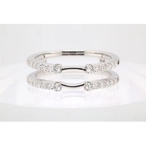 14K White Gold Diamond Guard Band Puckett's Fine Jewelry Benton, KY